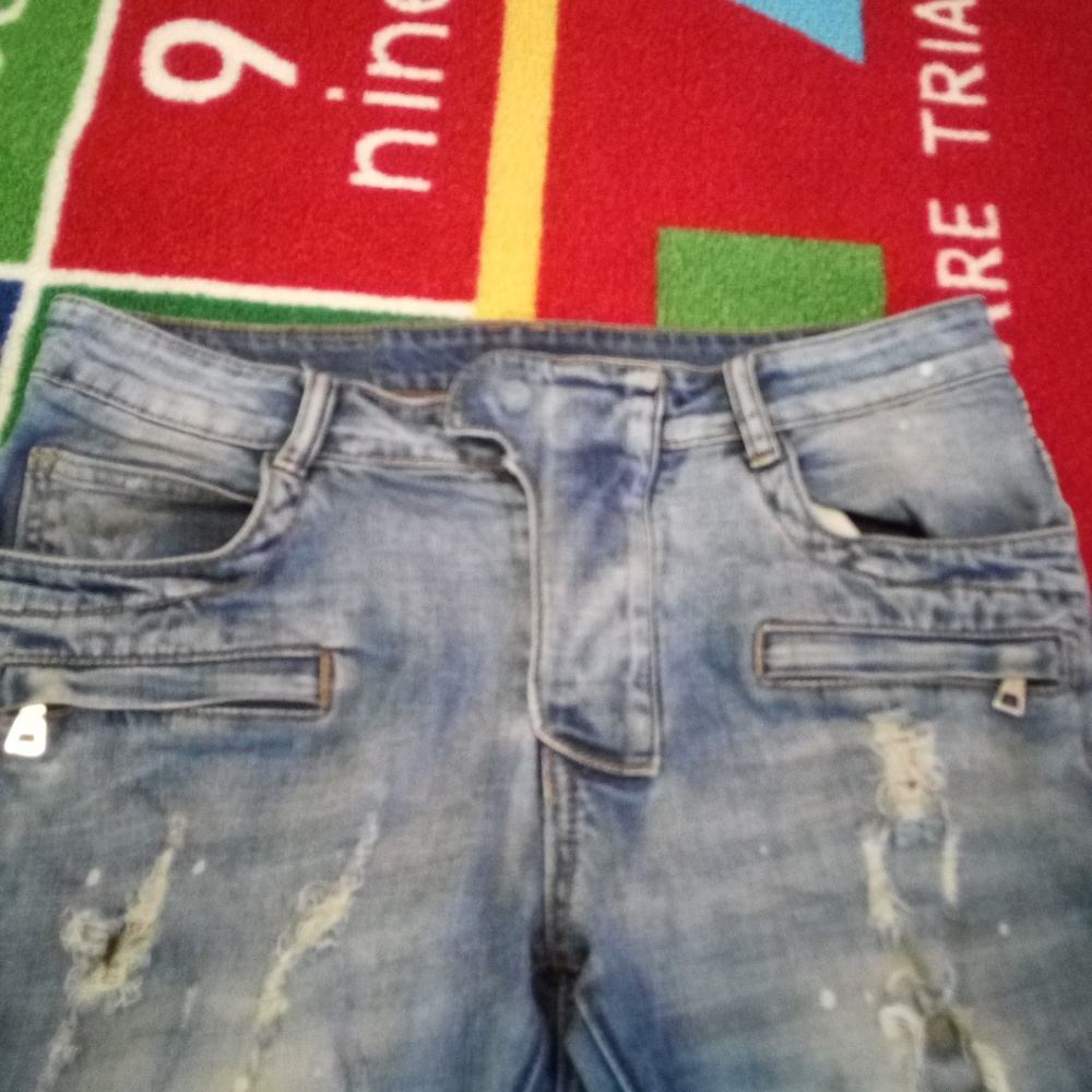 Pair of skinny Balmain jeans